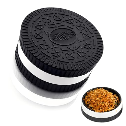 UZEXYA 2 Pezzi Herb Grinder, Macinini Per Erbe, Macinino Grinder Crusher Per Spezie, Macinino Per Erbe Secche In Lega Di Zinco Mentalmühle (A Forma Di Biscotto)