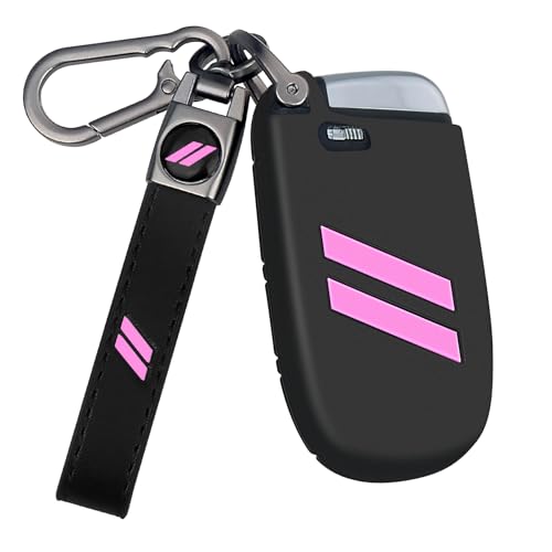 Coque de clé Dodge rose à double fente pour Charger et Challenger