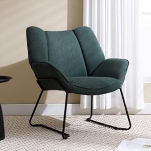 Chairus Modern Leinen Loungesessel Grün