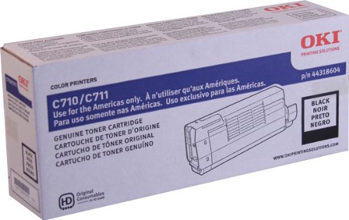 NEW Oki OEM Toner 44318604 (BLACK) (1 Cartridge) (Color Laser Supplies)