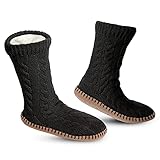 Vihir Hüttensocken Herren & Damen Winter, Dicke Pantoffel Socken, Rutschfeste Hausschuh Socken,...