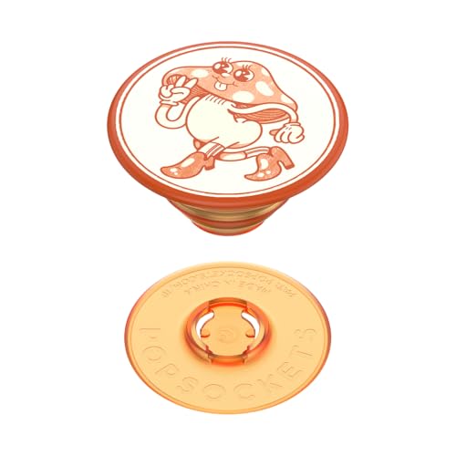 Image of PopSockets Adhesive Phone Grip, Holder, Phone Stand, Orange - Mushie Groove