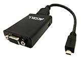 Accell Micro HDMI (HDMI-D Male) to VGA (Female) Adapter - Resolutions up to 1920x1200 (WUXGA) @60Hz