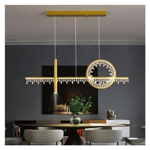 Chandelier doré en cristal moderne pour une décoration de luxe
