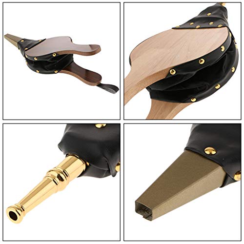 Soffiatore a soffietto per camino, in legno, per