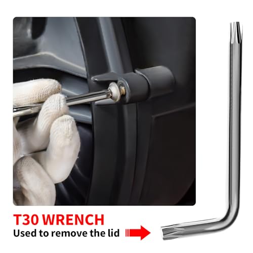 Image of CVT Belt Changing Tool Compatible with 2017-2022 Can Am Maverick X3 Trail Max, Clutch Spreader Tool Kit with T30 Torx Wrench& Spacer Replacement for OEM 708200720 & 529000088 (Black)