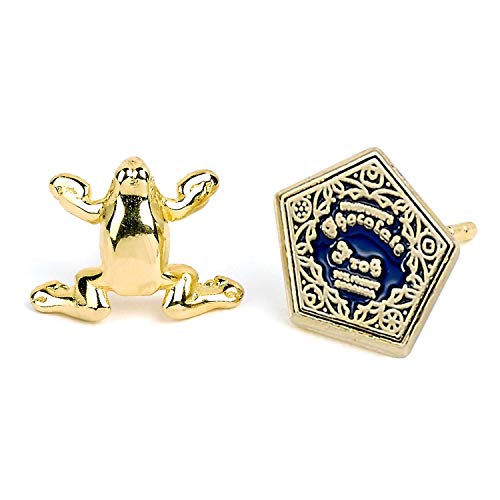 Official Harry Potter Chocolate Frog Gold Plated Stud Earrings WES01574