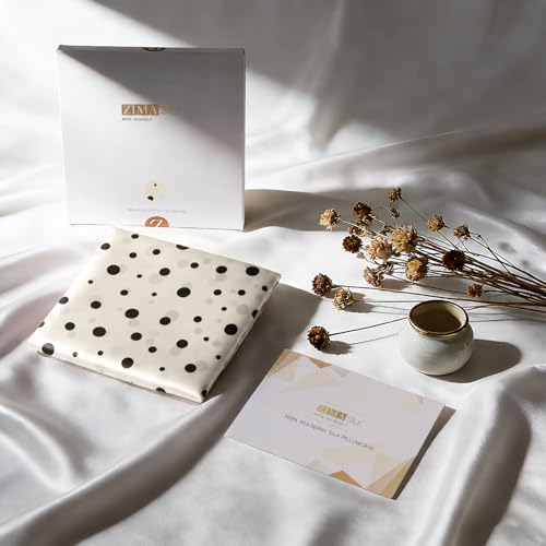 ZIMASILK 100% Pure Mulberry Silk Pillow Cases for Hair and Skin, Queen by ZIMASILK - Used condition - Image 7