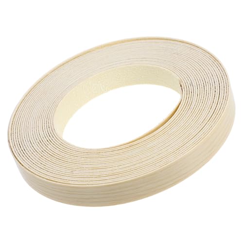 AKOOSY Bordes de chapa PVC beige con adhesivo fuerte, tira de borde conveniente para restauración de muebles y mesas, instalación sencilla para uso en hogar y oficina