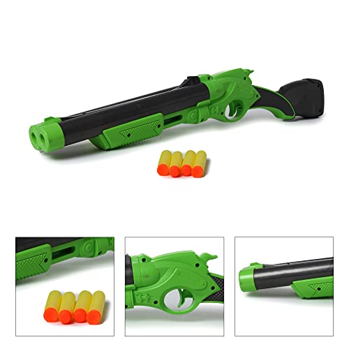 Image of Toyzone Ben10 Double Barrel Shotgun-58793 | Foam Blaster Double Barrel Gun | Safe and Long Range | Lock & Load Pump Action | 5-Play Shotgun Shells with Gun | Shotgun Boomstick | Pull & Action ProShot | For Kids, Teens, Adults