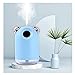 Mini NawilżAcze do Sypialni, NawilżAcz USB Cool Mist 220ML Zbiornik na Wodę, 2 Tryb MgłY WyśWietlacz Led Funkcja Nocnego OśWietlenia Cichy Szept, łAtwy do Czyszczenia(Color:niebieski)