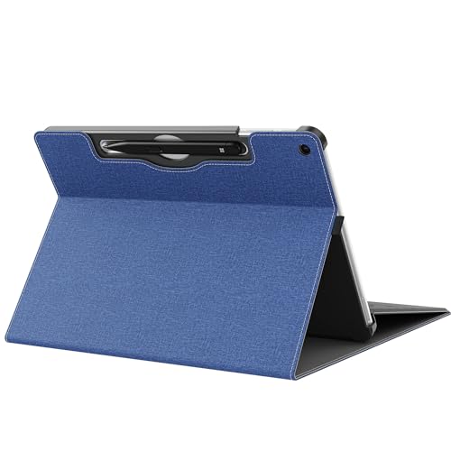Forubar Tablet Case for 2025 New Microsoft Surface Pro 1st Edition 12-inch, PU Leather & Hard Shell Laptop Protective Cover with Multi-Angle Built-in Kickstand & Pen Holder (Blue) by forubar - Image 2