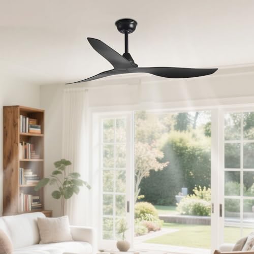 Ventilateur de plafond 6 vitesses silencieux et réversible avec télécommande - 7