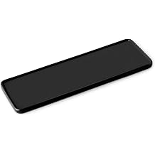 Bathroom Sink Tray Ceramic Kitchen Tray Large Candle Tray Rectangle Perfume Tray Organizer for Jewelry, Towel, Candles, Soap, Decoration Tub Kitchen Restroom Toilet - Large Black