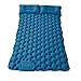 Colchoneta inflable para camping, gran colchoneta de camping, ultraligera, impermeable, compacta, para mochilero, coche, tienda de campaña, senderismo, (azul)