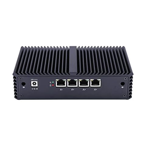 Qotom Mini PC to Build Advanced Home Office Router Firewall-CPU Core i5-4200U/ 4GB RAM 32GB SSD/ 4X I225V 2.5G LAN Cover