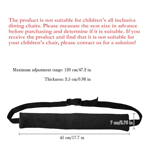 Image of twoworld High Chair Straps,Universal Baby Safety Strap,Highchair Harness | Chair Straps for Toddlers,Infant,Straps for High Chair(Black)
