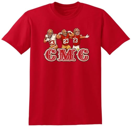 Christian McCaffrey Run CMC San Francisco Shirt T-Shirt Youth Medium Red