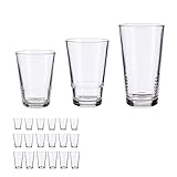 San Ignacio Set mit 18 Gläsern, liniert, Kollektion VIVALTO