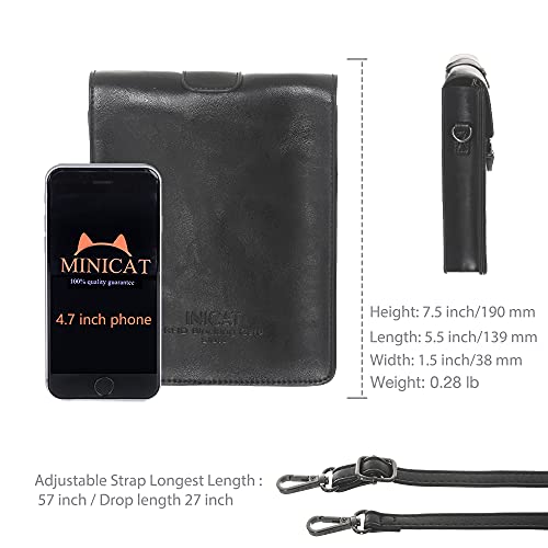 MINICAT Women RFID Blocking Small Crossbody Bags Cell Phone Purse Wallet With Credit Card Slots(Light Blue-Thicker) - Thumbnail 5