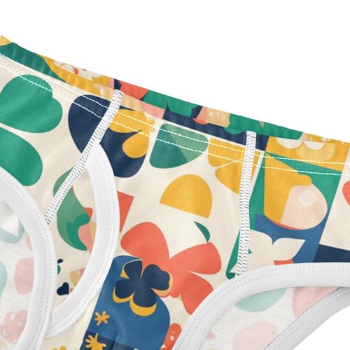 KLL Happy St Little Boys Pure Cotton Boxer Briefs Breathable Children Undies4