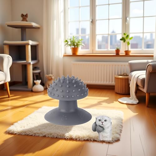 Rascador de esquina para gatos gris miniatura 4