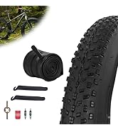 RUTU 20x3 Bicycle Tires Foldable 20x3.0 (76-406), 20 Inch Bike Tire and Tube with AV Schrader Val...