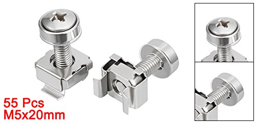 Amazon.co.jp: uxcell ケージナット ラックマウントナット ラックネジ