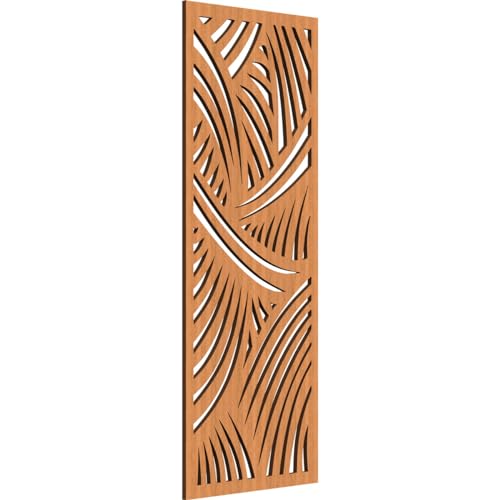 Image of 17 3 /8 inchW x 44 3 /8 inchH x 3 /8 inchT Chester Decorative Fretwork Wood Wall Panels, Cherry