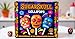 Halloween Sugar Skull Lollipops Candy, 24 Pack, Dia De Los Muertos, Strawberry, Orange, and Blue Raspberry Suckers