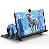 20' Screen Magnifier for Smartphone, Mobile Phone 3D Magnifier, Screen Expanders for Movies, Videos, and Gaming, Foldable Phone Stand with Screen Amplifier, Compatible with All Smartphones (Black)