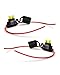 Produktbild com-four® Sicherungshalter für KFZ LKW Flachsicherung wasserdicht 12V 24V (2er Set - inkl. 20A Sicherung - 34 cm)
