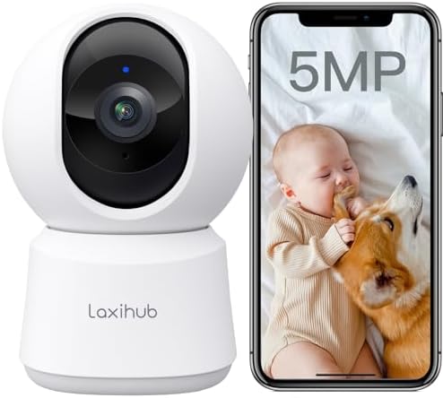 BoyKeep Telecamera Wi-Fi Interna 2K, Videocamera Sorveglianza Con Audio Bidirezionale, Visione Notturna, Rotazione 355°, Per Animali E Neonati, Compatibile 5G/2.4GHz - 2