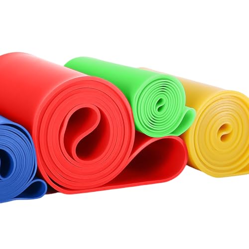 Image of Resistance Loop Exercise Bands Set of 5-5 Different Resistance Levels Workout Bands, Elastic Stretch Bands for Legs, Glutes, Yoga, Pilates, Physical Therapy & Strength Training