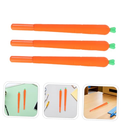 Set de 24 bolígrafos de gel con forma de zanahoria miniatura 7