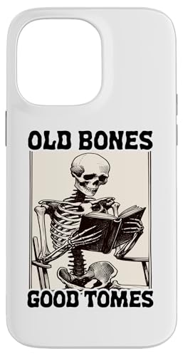 Old Bones Good Tomes Book Lover Bookworm �X�P���g���u�b�N �X�}�z�P�[�X iPhone 14 Pro Max �p