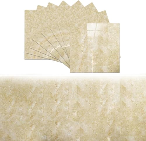 Image of OCEANSKY 3D Wallpaper PE Foam self Adhesive Brick Design Wall Stickers /DIY Wallpaper for Home Hotel Living Room Bedroom Cafe Deco (1, Cream Panel)