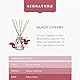 Yankee Candle Signature Diffusor mit Rattanstäbchen | Black Cherry | 100ml | bis zu 10 Wochen Duft | Recycelbare Verpackung | Perfekte Geschenke für Frauen