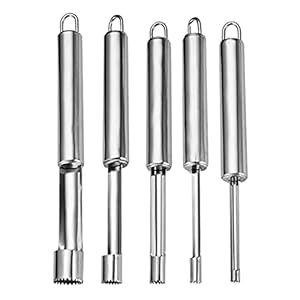 5P roestvrijstalen appelsnijder, roestvrijstalen kern voor appels of peren, roestvrijstalen appelsnijder, professionele roestvrijstalen sapcentrifuge, fruitgroente keukengadgets