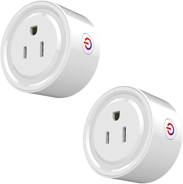 Zigbee Smart Plug, Prakriti Smart Zigbee Plugs | Compatabile with Google Assistant, Alexa, Hubitat (2 Pack)