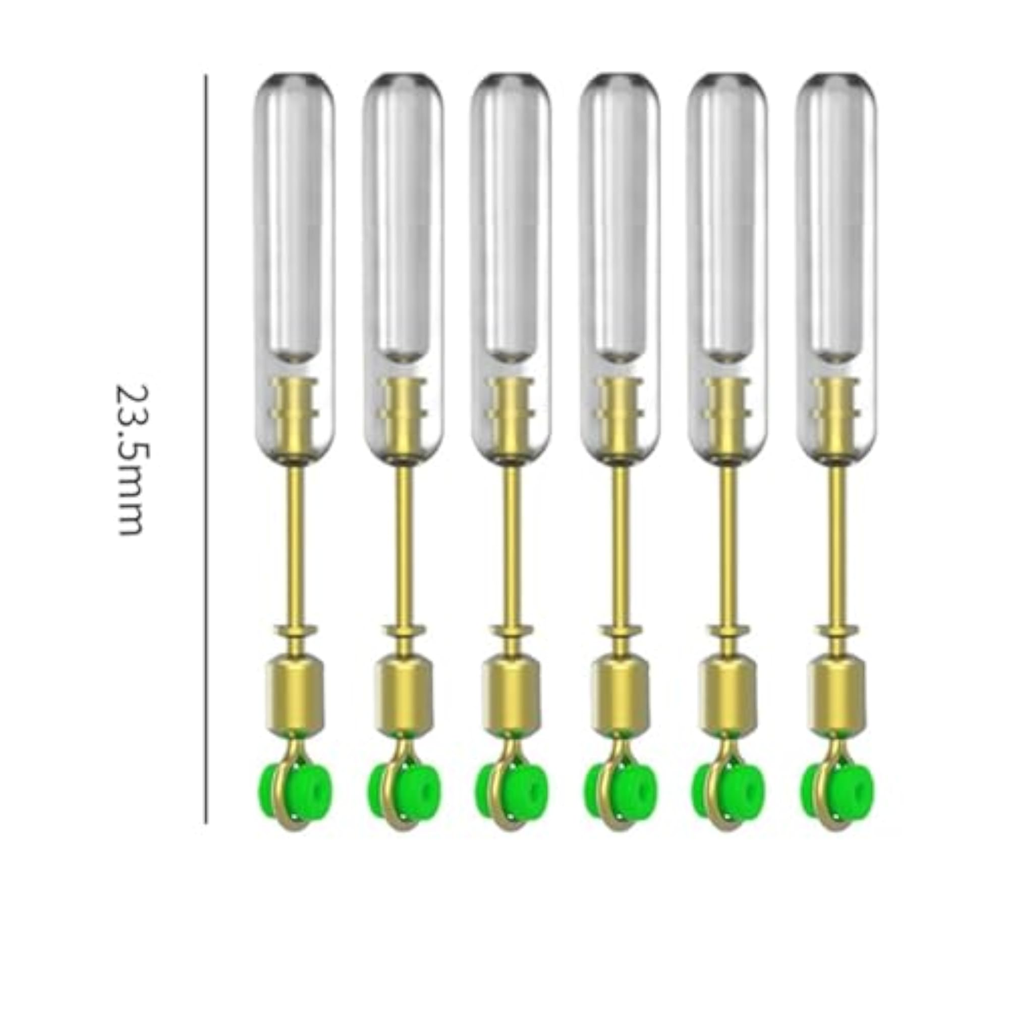 Fishing Float Adapters Rotation Line Connector Float Rests, 6 Pieces