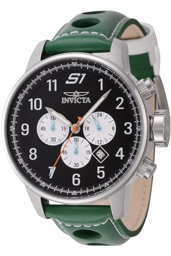 Invicta Leather Analogue Multicolor Dial Mens Watch-44952, Band Color:Green (B0CF81ZR34) Amazon Price History, Amazon Price Tracker