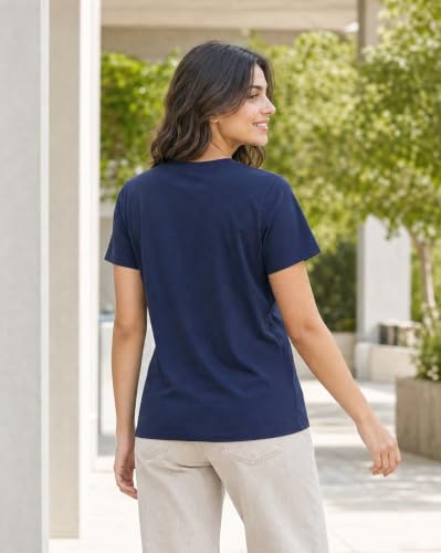 Image of Nobero Women's Graphic Printed T-Shirt | Regular Fit 180 GSM Cotton Tee for Women | Comfortable Round Neck Casual Wear