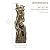 Alpine Corporation TVH156 Outdoor Floor Cascading Tree Trunk Water Fountain with LED Lights, Waterfall with Lights, 79", Brown