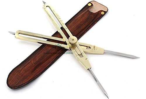 Safa Outil de Dessin Professionnel Professionnel en Laiton Massif avec Pointe en Acier Robuste 22,9 cm Cover