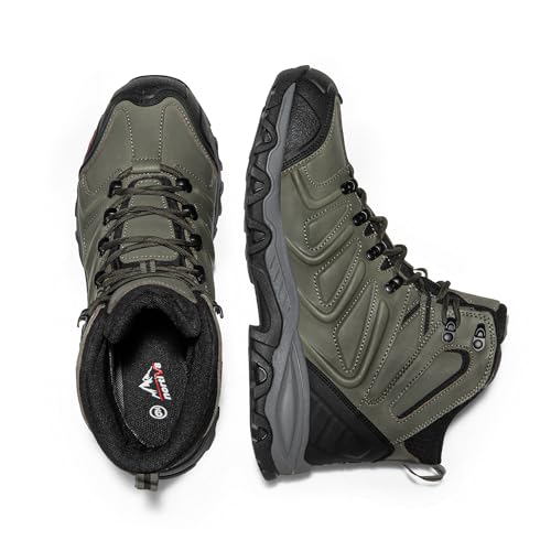 Image of NORTIV 8 Men's Ankle High Waterproof Hiking Boots Outdoor Lightweight Shoes Trekking Trails Armadillo