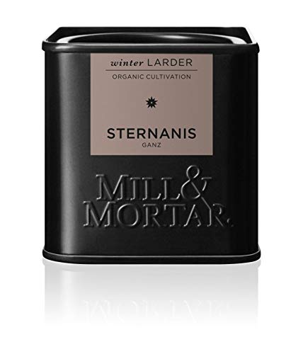 Mill & Mortar Anís estrellado entero, orgánico, 30 g