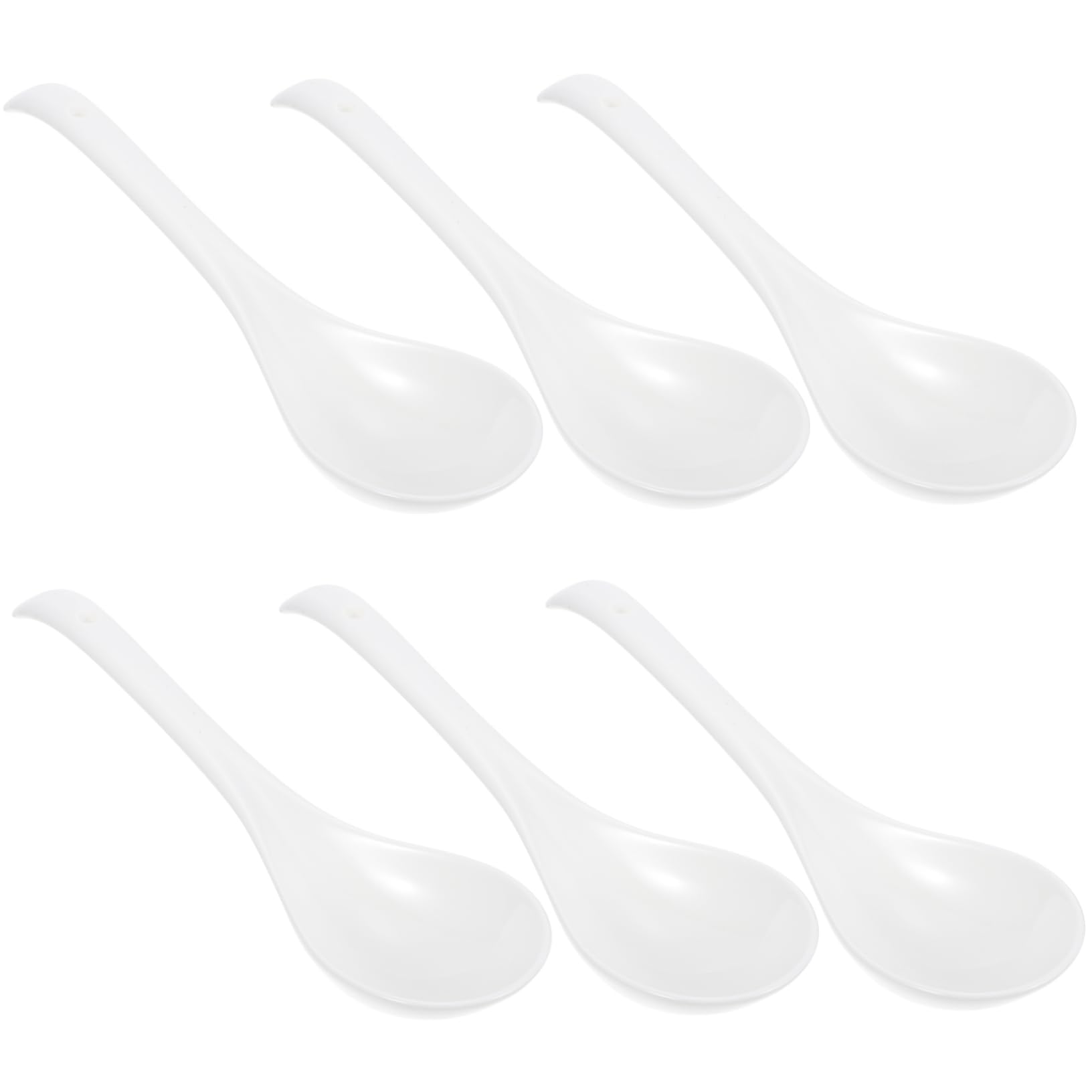 Cuillères à soupe en céramique blanche COLLBATH au design durable et épuré