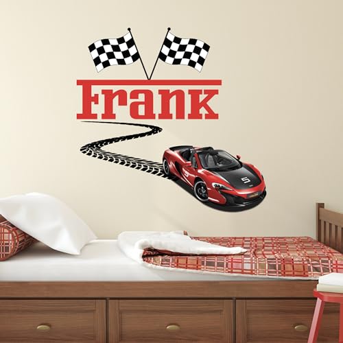 Vinilo Decorativo Supercar Personalizado para Niños miniatura 3