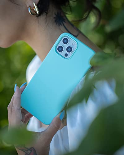 Felony Case - Pastel Green Iphone 14 Plus Case -Liquid Silicone Phone Cover | Wireless Charging Compatible, 360° Shockproof Protective Case For Apple Iphone 14 Plus #TOP5